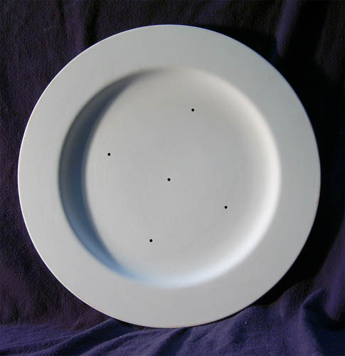 Rimmed Dinner Plate 