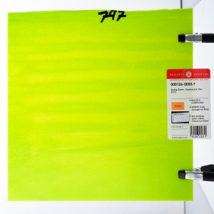 Spring Green Opalescent, Thin-rolled, 2 mm, Fusible, 17 x 20 in., Half Sheet 