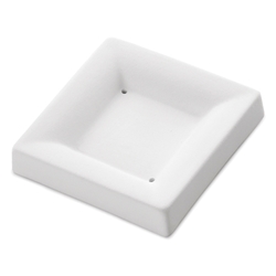 Square Plate, Simple Curve, 3.375 in. (86 mm) 
