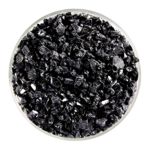 Stiff Black Opalescent, Frit, Fusible 