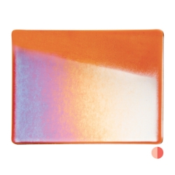 Sunset Coral, Dbl-rolled, Irid, rainb. 