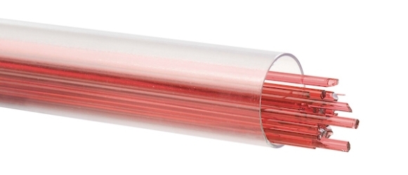 Sunset Coral Transparent, Stringer, Fusible, by the Tube 