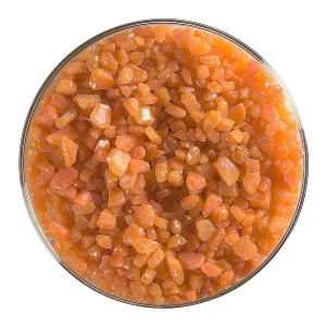 Tangerine Orange Opalescent, Frit, Fusible 