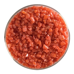 Tomato Red Opalescent, Frit, Fusible 