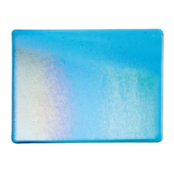 Turquoise Blue, Dbl-rolled, Irid, rainb. 