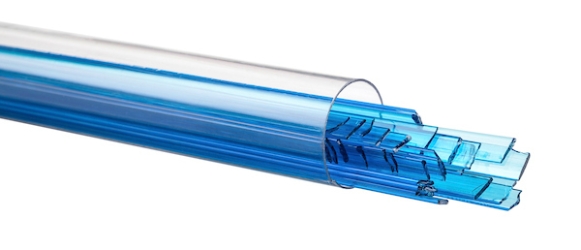 Turquoise Blue Transparent, Ribbon, 1 mm, Fusible, by the Tube 
