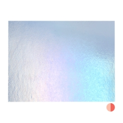 Violet Striker Transparent, Thin-rolled, Iridescent, rainbow, 2 mm, Fusible, 17 x 20 in., Half Sheet 