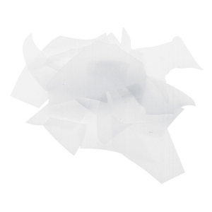 White Opalescent, Confetti, Fusible 