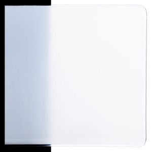 White Opalescent, Thin-rolled, 2 mm, Fusible, 17 x 20 in., Half Sheet 