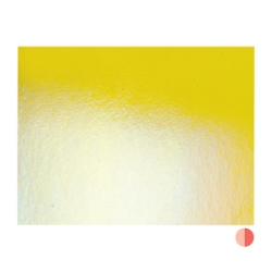 Yellow Transparent, Thin-rolled, Iridescent, rainbow, 2 mm, Fusible, 17 x 20 in., Half Sheet 